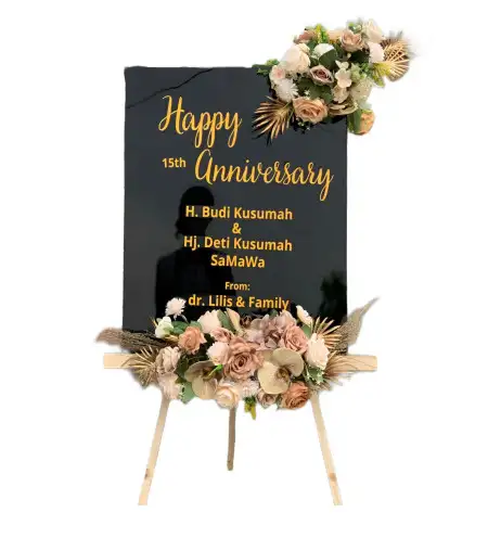 Papan Bunga Akrilik ujung jaya